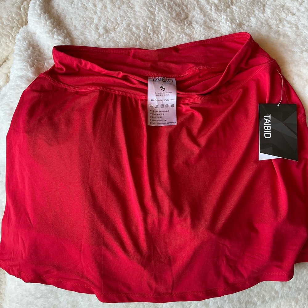 Bold Red Women's Mini Skirt
